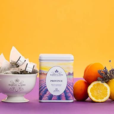 Harney & Sons Provence Tea, White Tea with Flavors of Apricot, Lemon and Lavender - Image 5