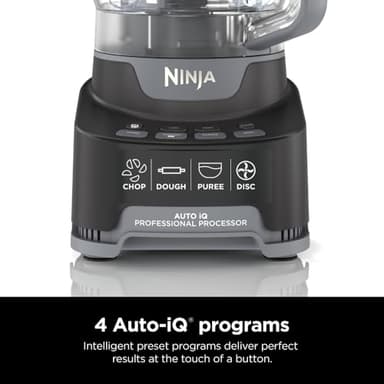 Ninja NF705BRN Professional XL Food Processor, Storage Box, 1200 Peak-Watts, 4-in-1, Chopping, Slicing/Shredding, Purees, Dough, 12-Cup Processor Bowl, 2 Blades & 2 Discs, Feed Chute/Pusher, Black - Image 6