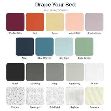 Casa Platino 100% Cotton Sheets Queen Size Set - 6 Pieces (1 Flat, 1 Fitted, 4 Pillowcases) - Soft & Breathable Percale Weave - Cooling Bed Sheets with Deep Pocket - Durable Queen Sheet Set - Blue Sky - Image 7