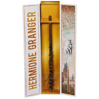Wizarding World Harry Potter, 12-inch Magical Collector Hermione Granger Wand with Stand & Die-cast Icon, Magical Creatures, Accessory for Halloween Costumes - Image 3