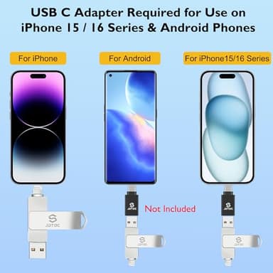 Genuine Apple MFi Certified iPhone USB Flash Drive 256GB - Real Capacity - No Fake Storage, Genuine Lightning, encrypted Auto Backup Photo Stick for iPhone iPad Photos/Videos - Avoid Fake MFi Clones! - Image 6