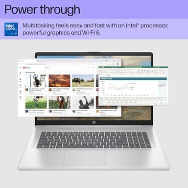 HP 17.3 Business Touchscreen Laptop, Core 7-150U(10 Cores, Up to 5.4 GHz), 64 GB RAM, 2 TB SSD, 17.3" HD+ Touchscreen, Copilot, Wi-Fi 6, Backlit Keyboard, Office Lifetime License, Windows 11 Pro - Image 2