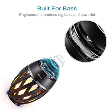 Gifts for Men, Him, Outdoor Bluetooth Speaker, Unique Gifts for Men Him Dad, Wireless Speaker Waterproof with Torch Light, BT5.0 with HD Audio and Enhance Bass, Birthdays Gifts for Men Her Women - Image 4