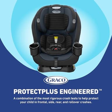 Graco TriRide 3-in-1 Convertible Car Seat - Highback Booster, Forward & Rear Facing modes, Suitable from Newborn to Preschooler, Perfect for Long Journeys in Redmond Color - Image 2