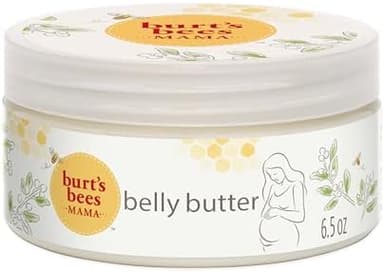 Burt's Bees Mama Belly Butter Stretch Mark Cream for Pregnancy Massages Body & Reduces Scar Appearance, Prenatal & Postnatal Tummy Skin Care, Shea Butter & Vitamin E Rich Formula, 6.5 Oz Tub - Image 3