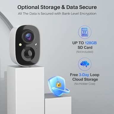 MaxiViz 2K Security Cameras Wireless Outdoor, Battery Powered WiFi Cameras for Home Security Indoor with AI Motion Detection, Color Night Vision, 2-Way Talk, IP66, SD/Cloud Storage, 2 Pack - Image 7