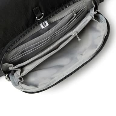 Securtex® Anti-theft Vacation Travel Backpack 10x13" Slash-Resistant Nylon Daypack w/RFID, Black - Image 7