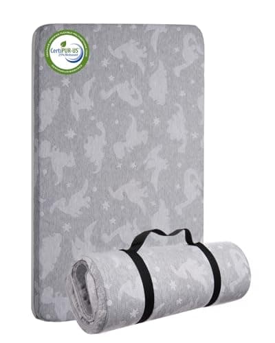 Lilian&Gema Pack and Play Mattress 38"x26"X1.5", Portable Mattress for Playpen, Pack N Play Mattress Topper, Soft Breathable Mattress with Waterproof Washable Cover for Baby Toddler - Image 1