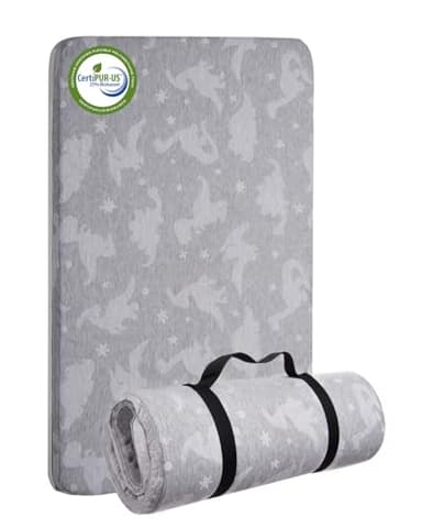 Lilian&Gema Pack and Play Mattress 38"x26"X1.5", Portable Mattress for Playpen, Pack N Play Mattress Topper, Soft Breathable Mattress with Waterproof Washable Cover for Baby Toddler - Image 1