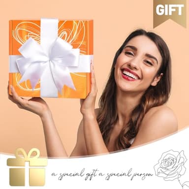 Birthday Gifts for Women, Mom, Best Friend, Sister, Wife, Girlfriend, Her - Unique Valentines, Mothers Day, Christmas Stuff - Orange Inspirational Thank You Gift, Happy Birthday Basket Set - Image 6