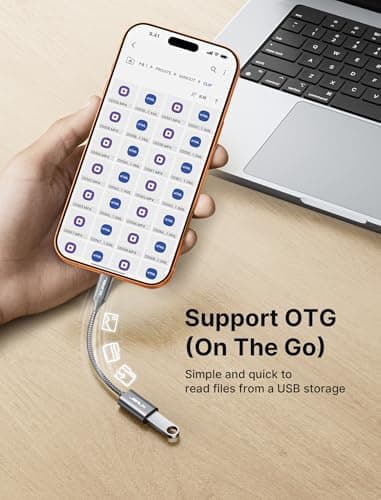 JSAUX USB C to USB 3.0 Adapter [2 Pack], USB C Male to USB Female OTG Cable Adapter Compatible with MacBook Pro/Air, iPhone 17 Pro Max/iPhone Air/16e/16/15 Series, Samsung Galaxy S25/S24/S23 - Image 3