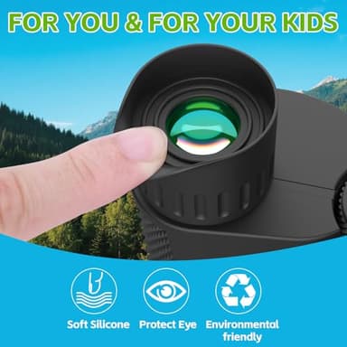 ERUIDI 10x25 Binoculars Compact for Adults - Small Binoculars for Bird Watching Cruise Ship with Portable Anti-Slip Design Lightweight for Travel Hiking - Image 5