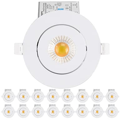 Gasonny 16 Pack Led Recessed Light 4 Inch,Adjustable Eyeball Gimbal, LED Recessed Lighting with Junction Box 9 Watts 750Lm Dimmable Ceiling Light ETL Listed (2700K/3000K/3500K/4000K/5000K Option) - Image 1