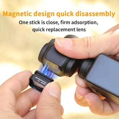 2X Magnification Lens for Pocket 3, Long Distance Photography Telephoto Lens, Portable Magnetic Lens Filter for Pocket 3 - Image 7