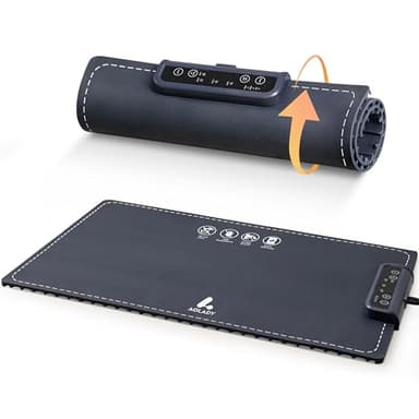 Warming Mat for Food - Fast Heating Silicone Electric Warming Tray with 6 Mode Temperature, Raised Feet Protects Table, Roll Up Buffet Hot Plates Heat Pad, Portable Food Warmer for Parties - Image 8