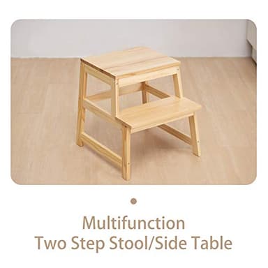 Kitchen Step Stool for Toddlers with Non-Slip Mat, Wood City Wooden Kids Montessori Learning Stool Tower, Toddler Standing Tower Helper for Kitchen Counter and Bathroom Sink. - Image 4