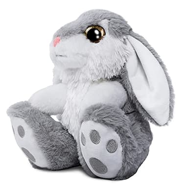 Nleio Easter Bunny Rabbit Stuffed Animal, 8.5" Bunny Plush with Floppy Ears, Huggable & Washable, Baby Stuffed Animals Plush Toy for Girls Boys Kids Friends Easter Birthday Gifts (Gray) - Image 5