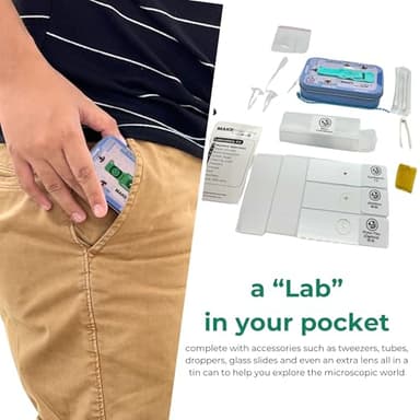 Keychain Microscope (Make-roscope by Jeremake) x125 Magnification for iPhone, iPad and Android Phone/Tablets - Image 4