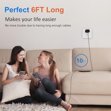 Phone 17 16 15 Pro Max Charger 30W Type C Chargers USB C Fast Charger Block Phone 17 Chargers Fast Charging with 6FT C Charging Cable for Phone 17/17 Pro Max/16/16 Pro Max/15/15 Pro/iPad/Samsung - Image 6