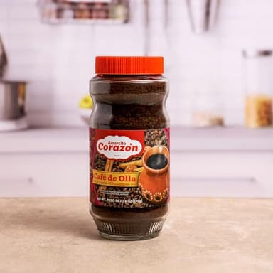 Amorcito Corazón - Traditional Mexican Instant Coffee - 6 oz (170 g) - Café de Olla with a Sweet Touch of Cinnamon and Piloncillo - Image 4