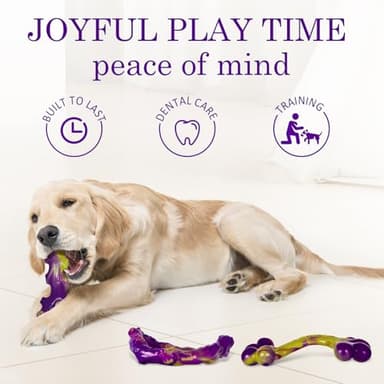 Frienhund Tough Dog Toys for Aggressive Chewers 3 Pack, Indestructible Dog Toy for Large Dogs, Bacon Flavored, Keeps Dogs Busy - Image 7