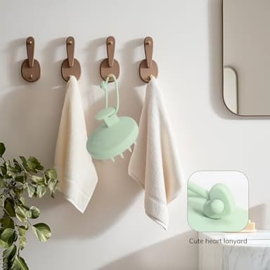 Sndyi Silicone Scalp Massager Shampoo Brush, Hair Scrubber with Soft Silicone Bristles, Scalp Scrubber/Exfoliator for Dandruff Removal, Wet Dry Scalp Brush for Hair Growth & Scalp Care, Mint Green - Image 7