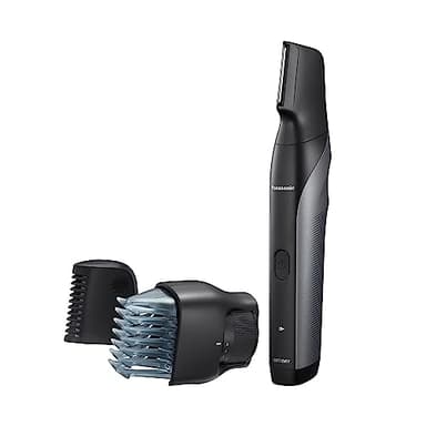 Panasonic Body Groomer for Men and Women, Unisex Wet/Dry Cordless Electric Body Hair Trimmer with 2 Comb Attachments, Multi-Directional Shaving in Sensitive Areas - ER-GK80-S (Black) - Image 1