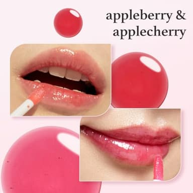 NOONI Korean Lip Oil Set - Appleberry & Applecherry | Long-Lasting, Moisturizing, Plumping, Revitalizing for Dry Lips, Waterproof, No Peel Off, 0.12 FL Oz x 2ea - Image 3