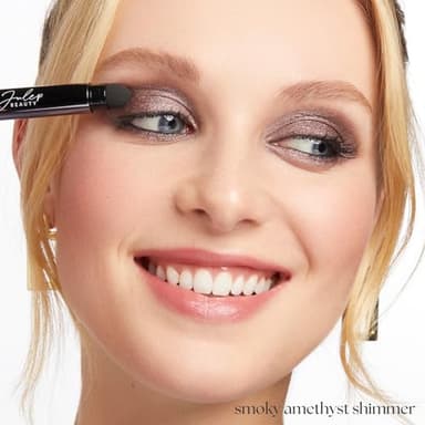 Julep Eyeshadow 101 Cream-to-Powder Waterproof Shadow Stick – Smoky Amethyst Shimmer – Long-Lasting, Crease-Proof, Rich Purple Shimmer Cream Eyeshadow with Built-in Smudger - Image 3