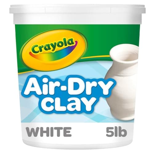 Crayola Air Dry Clay (5lbs), Teacher Supplies, Natural White Modeling Clay for Kids, Sculpting Material, Bulk Craft Supplies, School Classroom Must Haves - Image 1