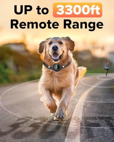XDX 2-in-1 Dog Shock Collar & Bark Collar – 3300FT Dog Training Collar with Remote, Automatic Anti-Barking, 5 Adjustable Sensitivity Levels, IP67 Waterproof E-Collar for Small Medium Large Dogs - Image 4