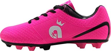 BomKinta Kid's FG Soccer Shoes Athletic Outdoor Soccer Cleats Rose Red Size 3 M US Little Kid - Image 5