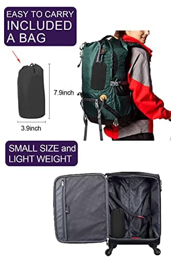 LOMON Women Waterproof Lightweight Rain Jacket Active Outdoor Hooded Raincoat (M, Black1) - Image 4