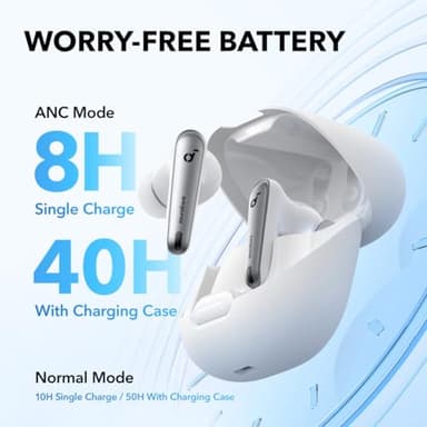 Soundcore by Anker Liberty 4 NC Noise Cancelling Earbuds, 98.5% Noise Reduction, Adaptive Noise Cancelling to Ears and Environment, Hi-Res Sound, 50H Battery, Wireless Charging, Bluetooth 5.3 - Image 5