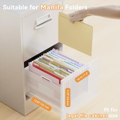 ThinkTex Accordion File Organizer, 12 - Pocket Expanding File Folders Upright & Open Top,for Paper Receipts, Bills&Taxes Organizer, Letter/A4 Size for School, Office, Home with tab-Pinkish Purple - Image 5