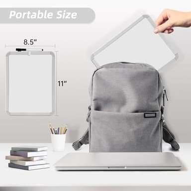 VUSIGN Small Dry Erase Whiteboard, 8.5 x 11 Inches White Board for Kids, Students, Fridge, Locker, Mini Dry Erase Board - Image 5