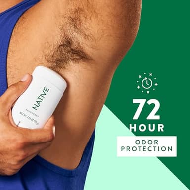 Native Aluminum-Free Clean Deodorant with Natural Derived Ingredients, 72HR odor control | Deodorant for Women and Men, With Baking Soda, Coconut Oil, Shea Butter | Eucalyptus & Mint - Image 4