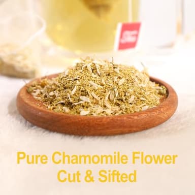 FullChea - Chamomile Tea bags, 50 Teabags - Pure & Natural Chamomile Flower Herbal Tea for Relaxation - Non-GMO - Caffeine-free - Support Digestion & Boost Immune System - Image 2