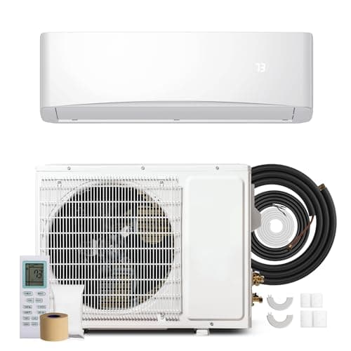 Manastin 12000BTU Mini Split Air Conditioner& Heater, 17 SEER2 115V Inverter System, Covers Up to 750 Sq. Ft, Complete Installation Kit Included - Image 1