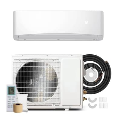 Manastin 12000BTU Mini Split Air Conditioner& Heater, 17 SEER2 115V Inverter System, Covers Up to 750 Sq. Ft, Complete Installation Kit Included - Image 1