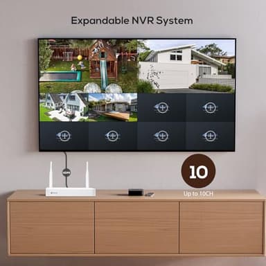 Kittyhok Solar Security Cameras Wireless Outdoor, 360° Pan & Tilt Home Security Camera, No Subscription, 2K Clarity, Color Night Vision, WiFi6 NVR with 64GB microSD Card, Local Storage, 5G & 2.4G WiFi - Image 8