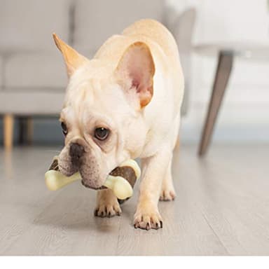 BETTEPROD Dog Chew Toys for Aggressive Chewers Large Breed,2 Pack Beef Flavor Indestructible Dog Teething Chew Toys Bones for Large/Medium/Small Puppies,Pet Toy with Nylon - Image 6