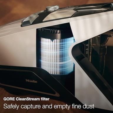 Miele Blizzard CX1 Cat & Dog Bagless Canister Vacuum, Lotus White - Pet Hair, Portable - Image 8