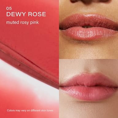 Melixir Vegan Lip Butter (12 Colors), Hydrating Tinted Lip Balm Stick, Bee-Free, Petrolatum-Free, Plant-Based, Moisturizes Dry & Chapped Lips With Shea Butter, Sheer, Natural Finish - #05 Dewy Rose - Image 3