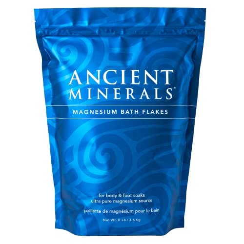 Ancient Minerals Magnesium Bath Flakes – Pure Zechstein Magnesium Chloride for Soaking and Whole-Body Replenishment, 8 lb Bag - Image 1