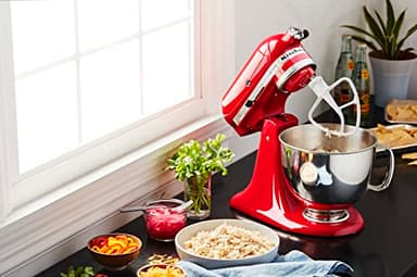 KitchenAid Artisan Series 5 Quart Tilt Head Stand Mixer with Pouring Shield KSM150PS, Passion Red - Image 6