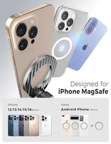 eSamcore Fits MagSafe Car Mount [2 Pack], Magnetic Phone Holder for Car Vent Strong N52 Magnets Air Vent Cell Phone Holder Clip for iPhone 17/16/15/14/13/ Pro Max - Image 4