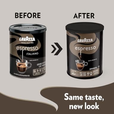 Lavazza Espresso Ground Coffee, Medium Roast, 100% Arabica, 8 oz Tin (Pack of 4) - Image 4