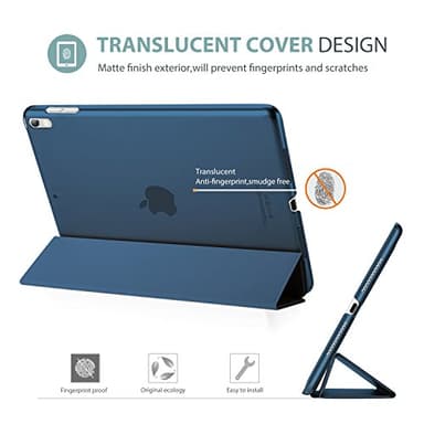 ProCase Smart Case for 10.5” iPad Air 3rd Generation 2019 / iPad Pro 2017, Slim Stand Cover with Translucent Frosted Back for iPad Air 3 -Blue - Image 4