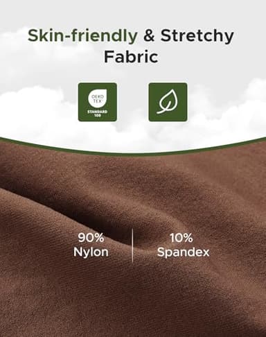 INNERSY Women's Slip Shorts for Under Dresses High Waisted Shorts 3-Pack(Black/Cafe/Light Beige,Large) - Image 4